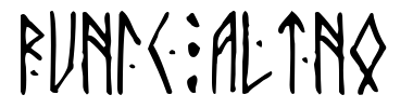 Schrift Runic AltNo