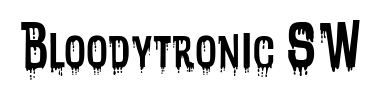 Schrift Bloodytronic SW