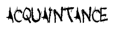 Schrift Acquaintance