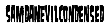 Schrift SamdanEvilCondensed