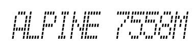 Schrift Alpine 7558M