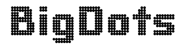 Schrift BigDots