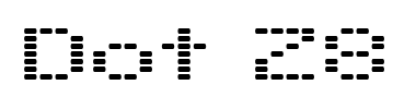Schrift Dot 28