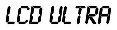 Schrift LCD Ultra