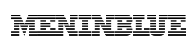 Schrift MeninBlue