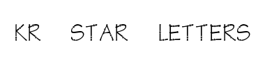Schrift KR Star Letters