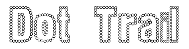 Schrift Dot Trail