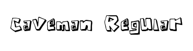 Schrift Caveman Regular