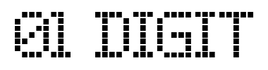 Schrift 01 Digit
