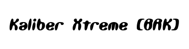 Schrift Kaliber Xtreme (BRK)