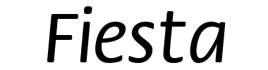 Schrift Fiesta