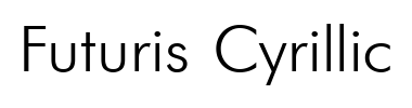 Schrift Futuris Cyrillic