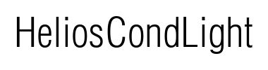 Schrift HeliosCondLight