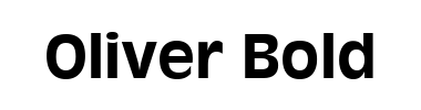 Schrift Oliver Bold
