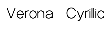 Schrift Verona Cyrillic