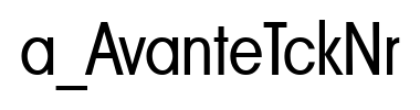 Schrift a_AvanteTckNr