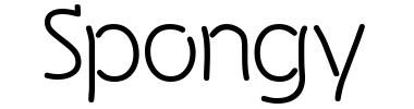 Schrift Spongy