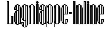 Schrift Lagniappe-Inline