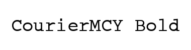 Schrift CourierMCY Bold