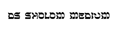 Schrift DS Sholom Medium
