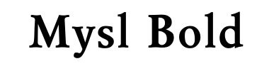 Schrift Mysl Bold