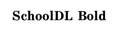 Schrift SchoolDL Bold