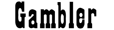 Schrift Gambler