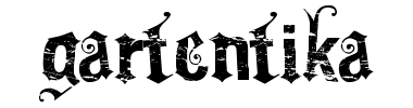 Schrift Gartentika